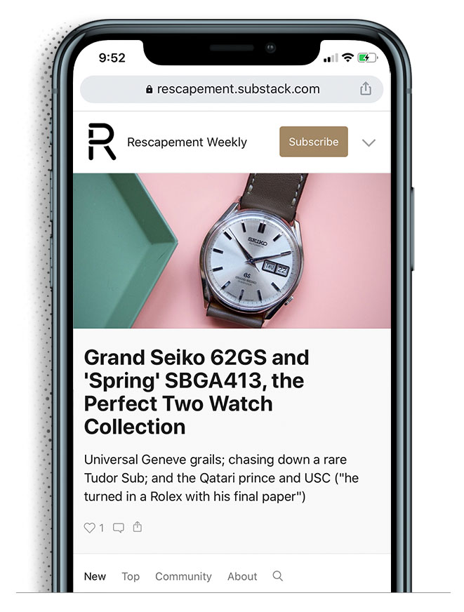 rescapement weekly newsletter