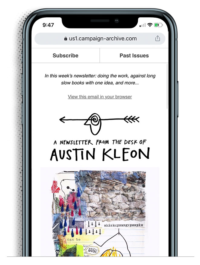 austin kleon newsletter